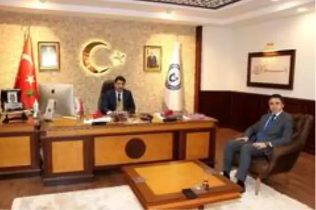 Sosyal Hizmetler İl Müdürü Turan, Rektör Aldemir'i ziyaret etti