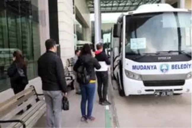 Mudanya'da sağlık çalışanlarına ücretsiz servis hizmeti
