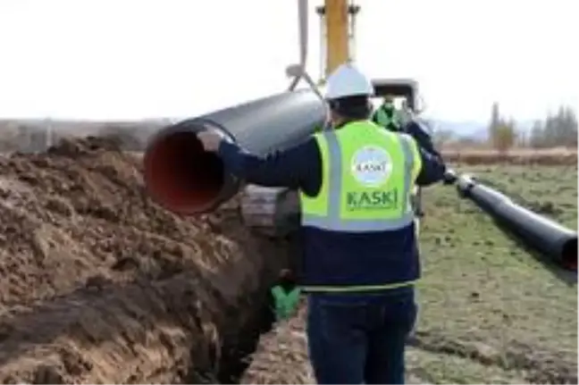 KASKİ'den Akkışla'ya 4 bin 500 metre altyapı çalışması