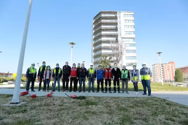 Afet eğitim tatbikatı gerçeği aratmadı