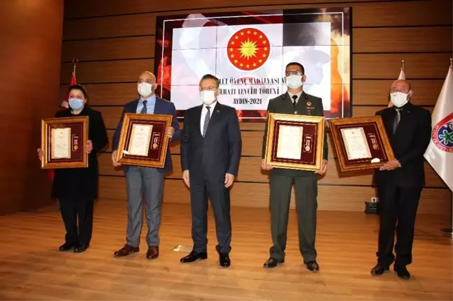 Aydın'da Devlet Övünç Madalyası ve Beratı Tevcih Töreni gerçekleştirildi
