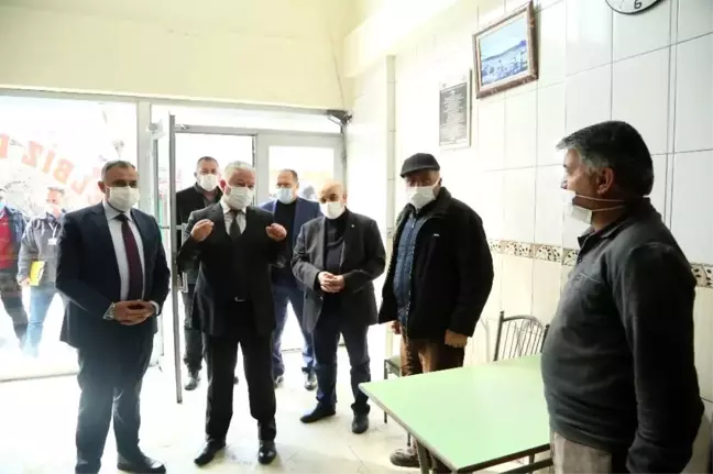 Develi'de ilçe protokolü Elbiz Caddesi esnafına tedbirleri hatırlattı