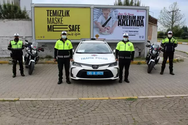 Çarşamba'da Trafik Haftası