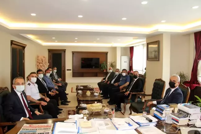 Kaymakam Pişkin, Vali Çakır'ı bilgilendirdi