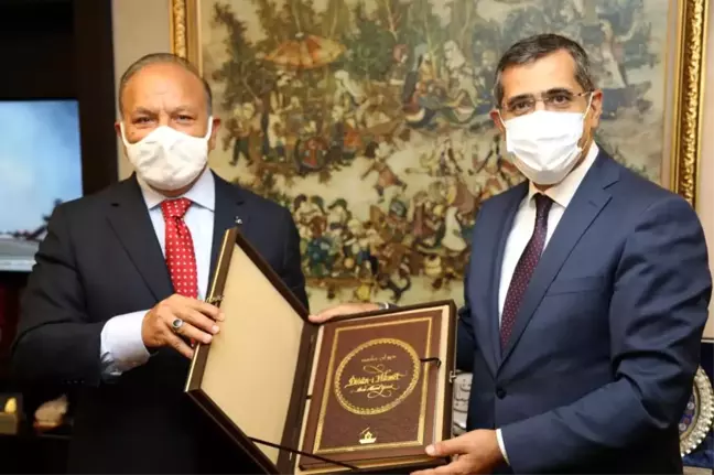 Ahmet Yesevi Üniversitesi Mütevelli Heyet Başkanı T.C. Cumhurbaşkanlığı Strateji ve Bütçe Başkanını Ziyaret Etti