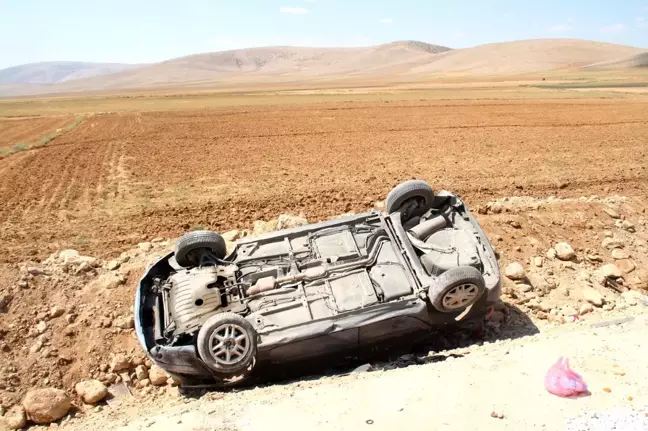 Konya'da otomobil takla attı: 4 yaralı