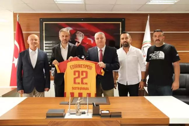 Edirnespor Başkanı Üner, Başsavcı Çakmak ile Baro Başkanı Sivrikaya'yı ziyaret etti