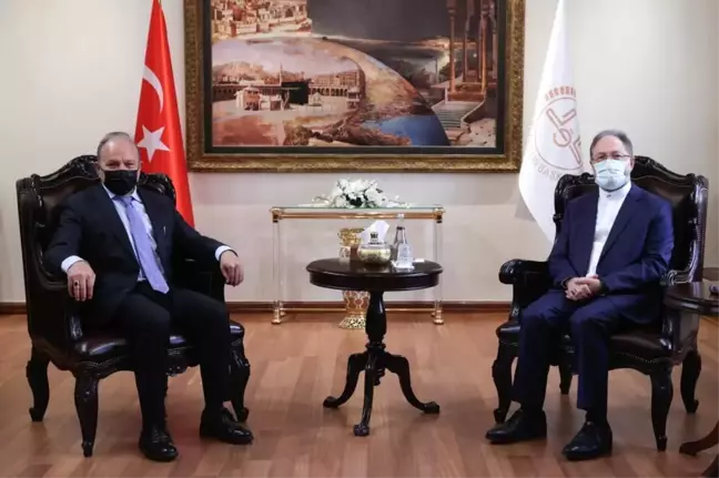 Ahmet Yesevi Üniversitesi Mütevelli Heyet Başkanı Diyanet İşleri Başkanını Ziyaret Etti