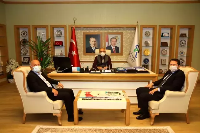 Ardeşen Kaymakamı ve Belediye Başkanı Rektörümüzü Ziyaret Etti