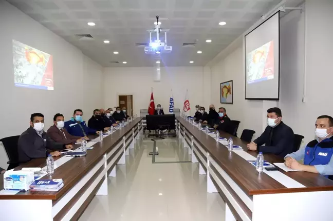 AFAD Masa Başı Tatbikatı Valimiz Abdullah Ayaz Başkanlığında Yapıldı
