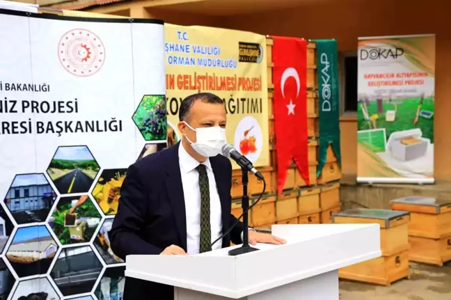 Gümüşhane'de organik arıcılığa kovan, meralara sıvat desteği