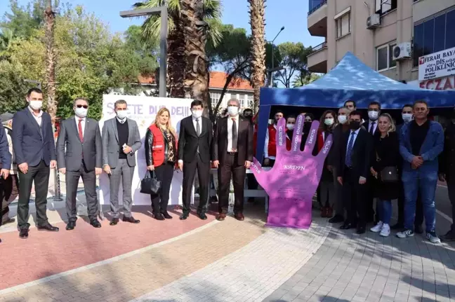 Başkan Özcan kadına yönelik şiddete 'hayır' dedi