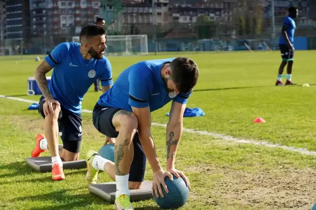Çaykur Rizespor'da Göztepe hazırlıkları sürdürüyor
