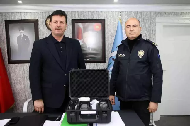 Akyazı Belediyesi'nden emniyet teşkilatına termal drone desteği