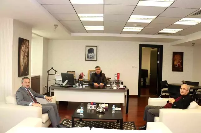 Elazığ TSO Başkanı Arslan KGF Başkanı Özegen ile bir araya geldi