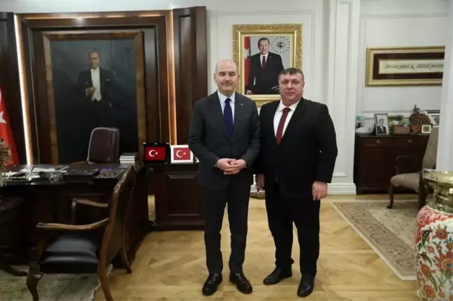 Son dakika haberleri: Başkan Alp İçişleri Bakanı Süleyman Soylu'yu ziyaret etti