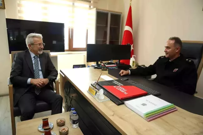 Başkan Erdem'den Üsteğmen Aktaş'a hayırlı olsun ziyareti