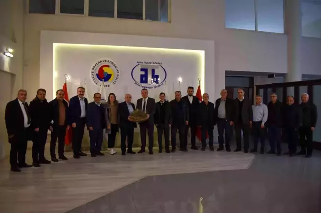 Aydın Ticaret Borası yönetimi Ege Zeytin ve Zeytinyağı İhracatçıları Birliği Yönetim Kurulu Başkanı Er'i ağırladı