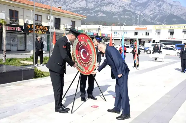 Kemer'de Çanakkale Zaferi törenle kutlandı
