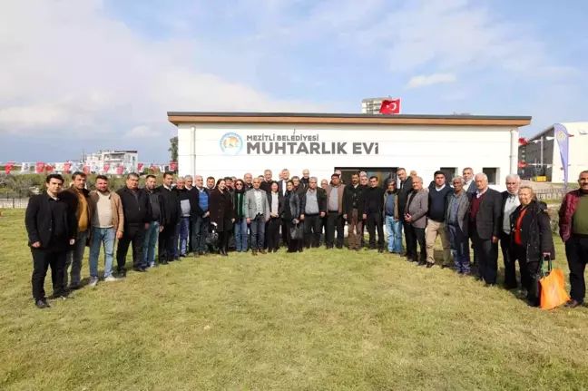 Mezitli'de muhtarlık evi açıldı