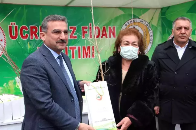 Elazığ'da üreticilere 6 bin 500 dut fidanı dağıtıldı