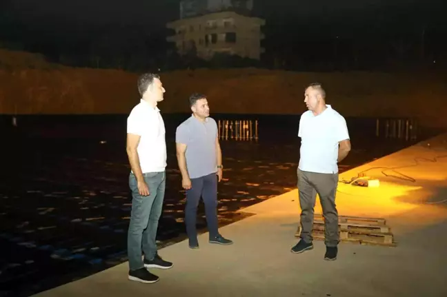 Mahmutlar Kültür Merkezi'nde çalışmalar gece gündüz sürüyor
