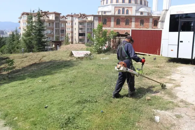 İzmit Belediyesi Ekipleri, Alikahya'da Tırpan Çalışması Yaptı