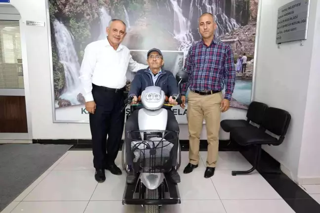 Yahyalı Belediyesinden bir engelliye akülü skuter