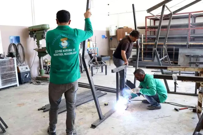 Şanlıurfa haber! Haliliye Belediyesi satın almak yerine üretiyor