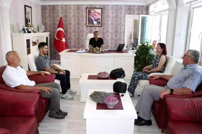 Kaymakam Çelik, milli bisikletçiyi ağırladı