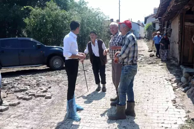 Tekirdağ 3. sayfa haberleri: Kaymakam Okumuş, selden zarar gören Kırık ve Muratlı köyünde incelemelerde bulundu