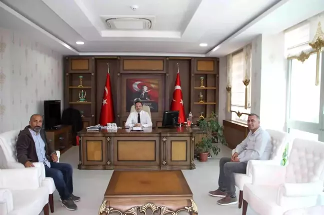 Gazetecilerden Kaymakam Bayram'a ziyaret