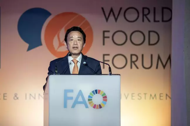 Fao Genel Direktörü, 2022 Dünya Gıda Forumu'nun Açılışında Bir Konuşma Yaptı