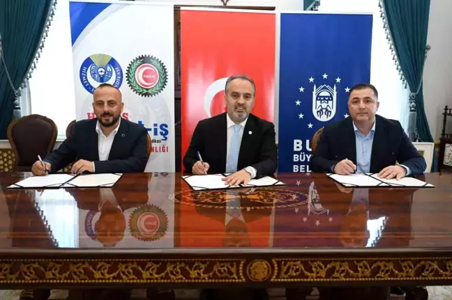 Bursa Büyükşehir Belediyesi ve BUSKİ'de Çalışan 444 İşçiyi İlgilendiren Toplu İş Sözleşmesi İmzalandı