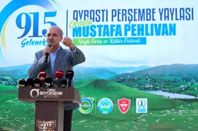 TBMM Başkanı Numan Kurtulmuş Aybastı Perşembe Yaylası Güreş ve Kültür Festivallerine Katıldı