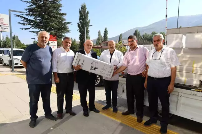 Yahyalı Devlet Hastanesine Beşik ve Çocuk Bakım Masası Hibe Edildi