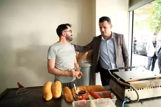 Diyarbakır Yenişehir Kaymakamı ve Belediye Başkan Vekili Esnafı Dinledi