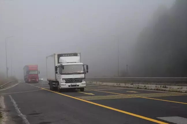 Bolu Dağı'nda Sis Etkili Oldu