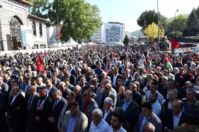 Afyonkarahisar'da Filistin'e Destek Mitingi Gerçekleştirildi