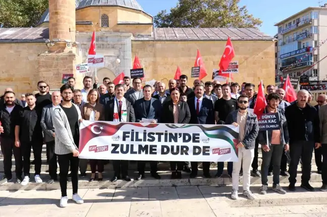 Kırşehir'de AK Parti Gençlik Kolları İsrail-Filistin savaşını kınadı