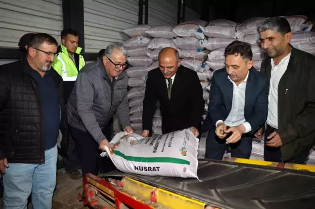 Körfez'de 400 çiftçiye 40 ton sertifikalı buğday desteği verildi