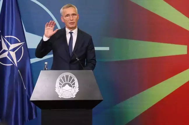 NATO Genel Sekreteri Kuzey Makedonya'da