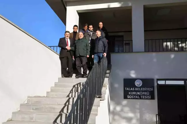 Talas Belediye Başkanı Mustafa Yalçın, Kuruköprü Sosyal Tesisini İnceledi