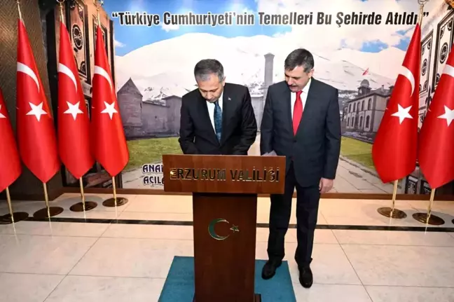 İçişleri Bakanı Ali Yerlikaya Erzurum'da