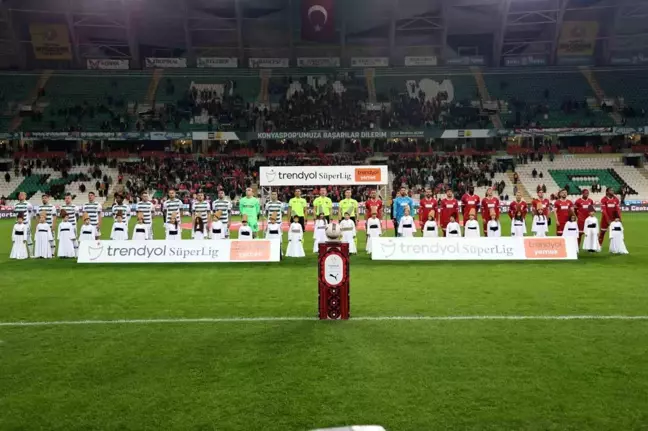 Konyaspor - Sivasspor Maçının İlk Yarısı Sivasspor'un Üstünlüğüyle Tamamlandı