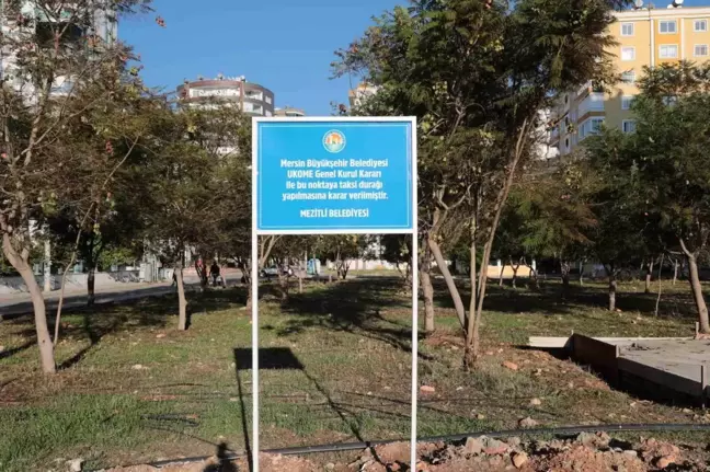 Mezitli Belediyesi, taksi kulübesini yeni yerine taşıdı