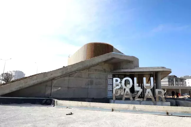 Bolu Belediyesi Yöresel Ürün Pazarı İnşaatı Tamamlanmak Üzere