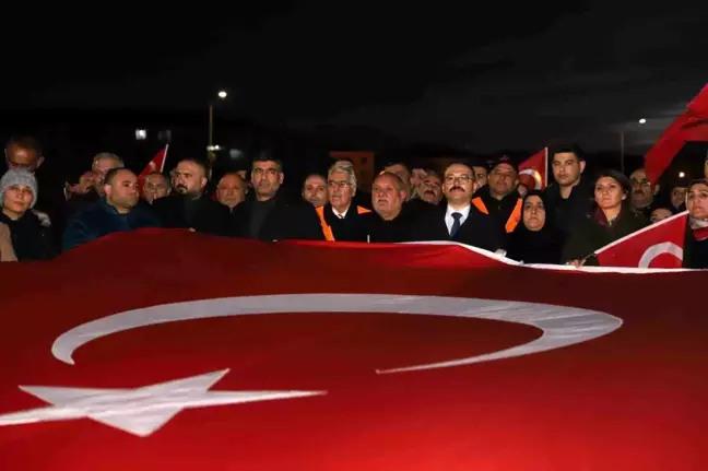 Iğdır'da Mehmetçiklerin şehit edilmesi ve İsrail'in Filistin saldırıları protesto edildi