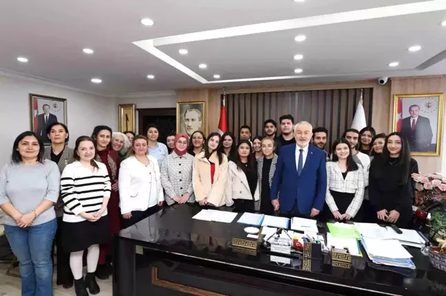 SDÜ Hay-KOR, Isparta Belediye Başkanı Şükrü Başdeğirmen'i Ziyaret Etti