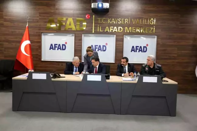 Kayseri'de afetle mücadele için önemli kararlar alındı